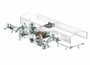 時(shí)產(chǎn)2-3噸城市餐廚物生物有機(jī)肥料制粒生產(chǎn)線(xiàn)